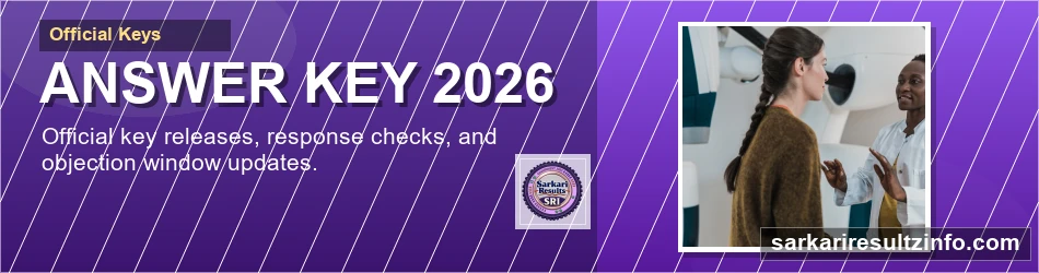 Sarkari Result answer key banner