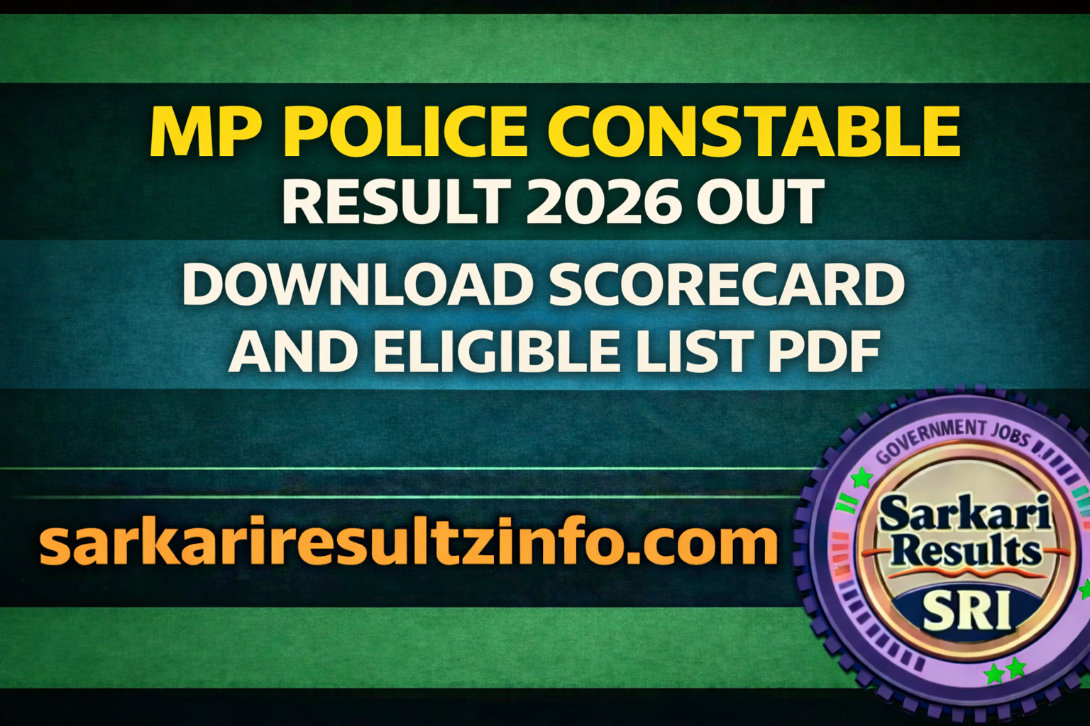 MP Police Constable Result 2026 update banner