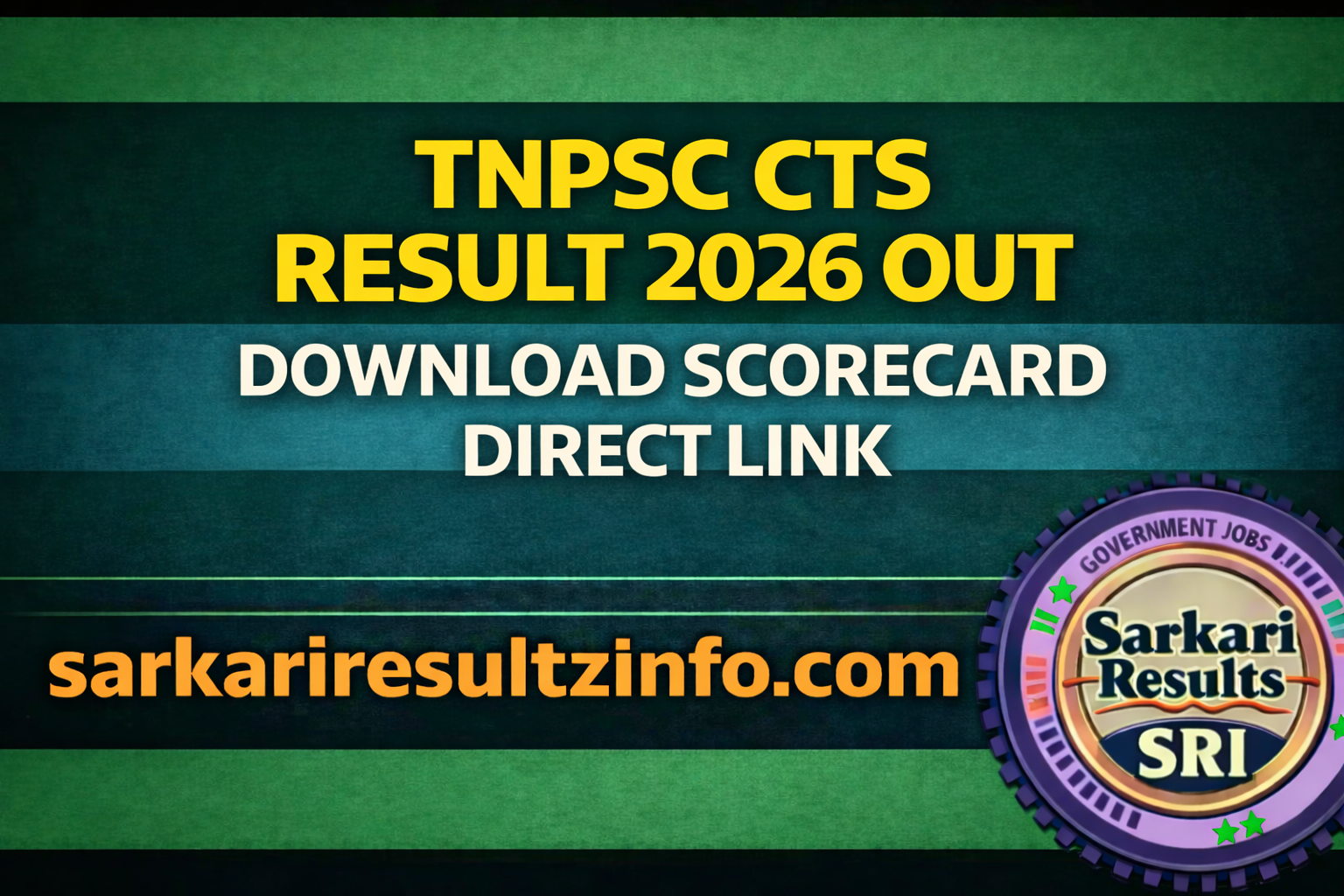 TNPSC CTS Result 2026 update banner