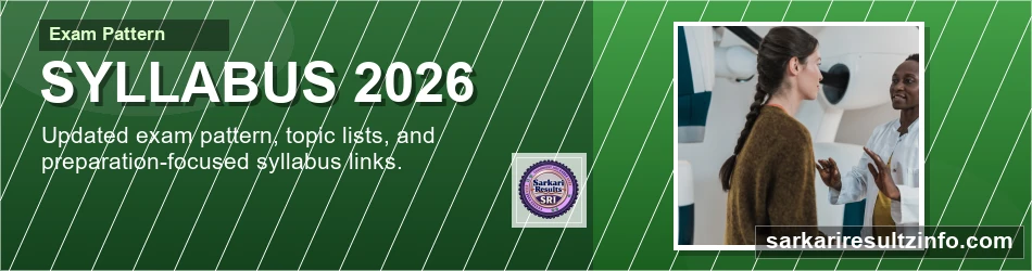 Sarkari Result syllabus banner